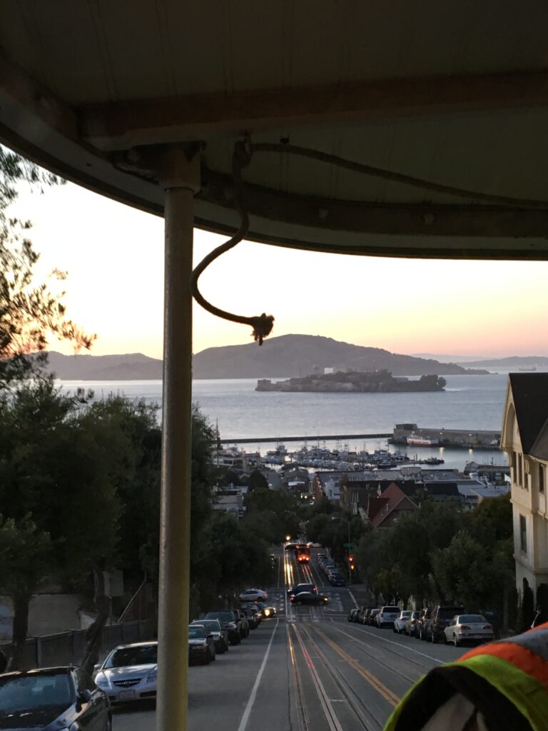 Uitzicht vanuit de Cable Car in San Francisco